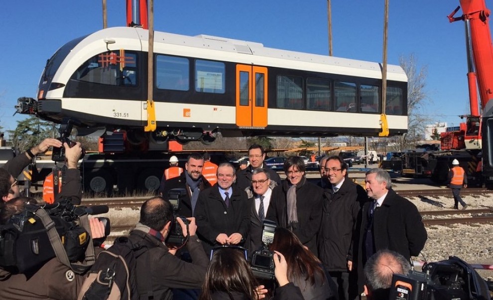 La presentació del nou tren s'ha fet a Lleida