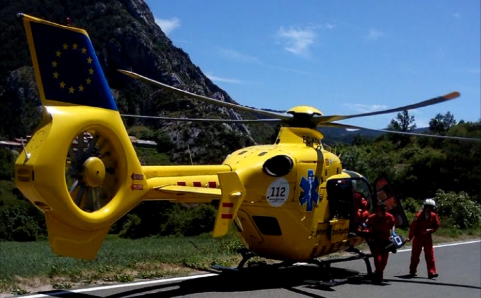 El ferit ha estat traslladat amb helicòpter a l'Arnau