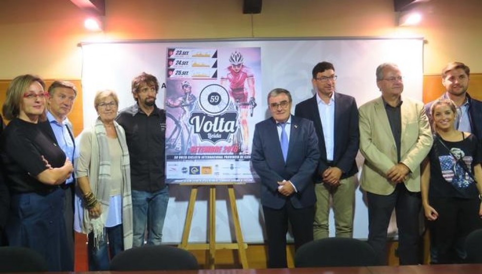 Imatge de la presentació de la Volta a Lleida