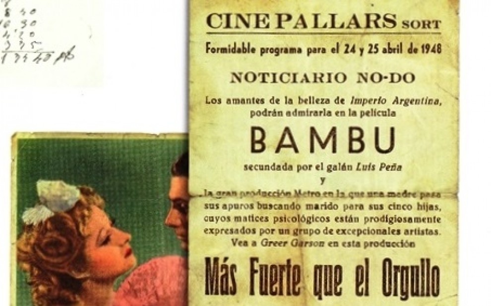 Cartell del Cine Pallars de Sort de l'any 1948