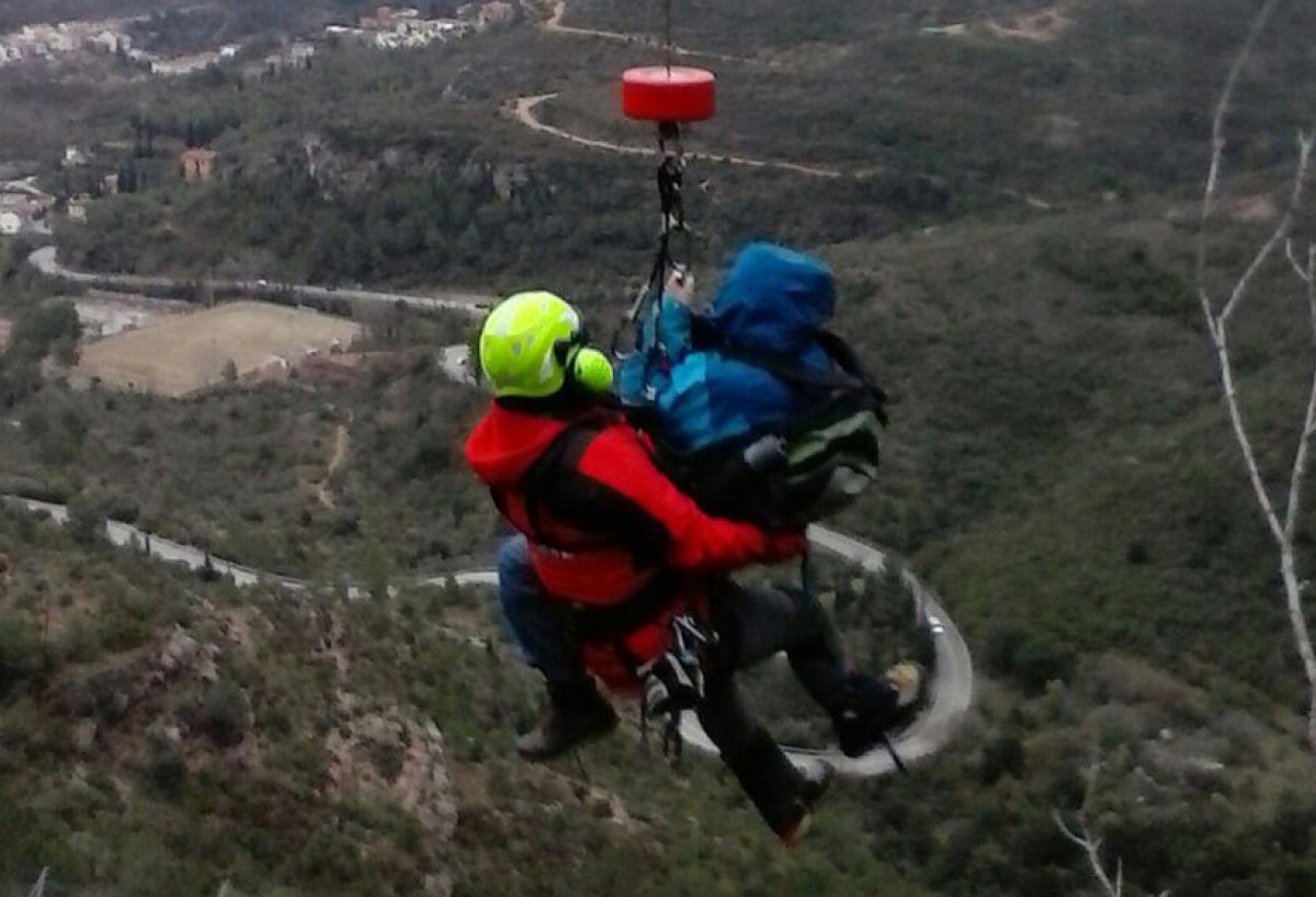 Imatge d’arxiu d’un rescat dels Bombers