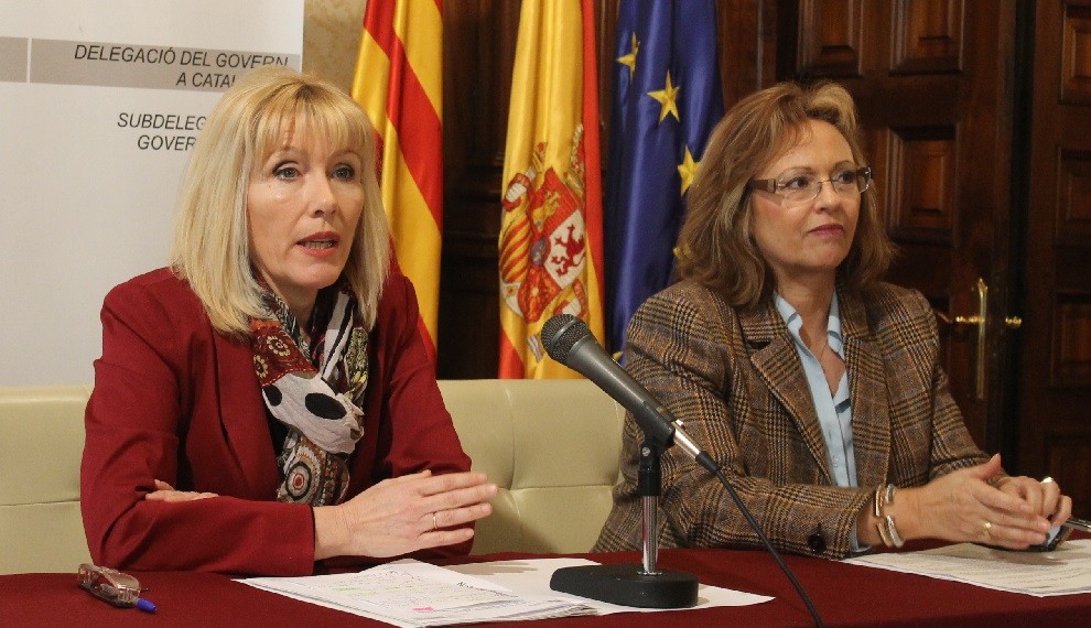 Imma Manso amb i la cap d’Estrangeria a Lleida, Rosa Rosinach