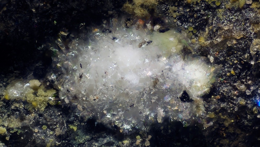 Exemplar del mineral abellaïta, descobert l'any 2010 a la Vall Fosca