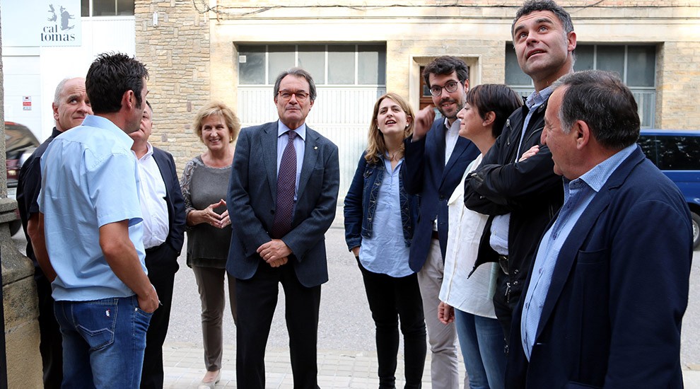 Artur Mas i Marta Pascal, rebuts per membres del PDECat de l'Alt Pirineu