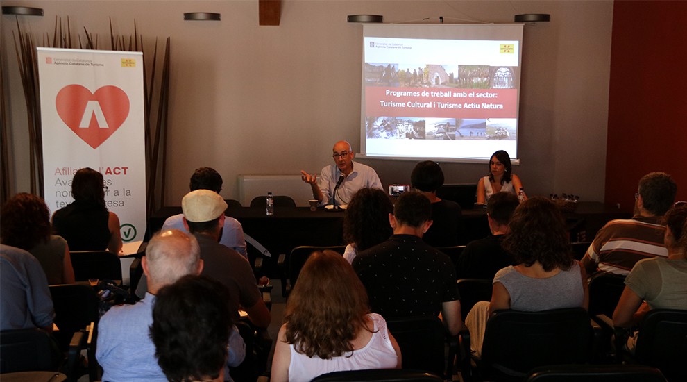El director de Màrqueting Estratètic de l'ACT, Jordi Secall, durant la presentació