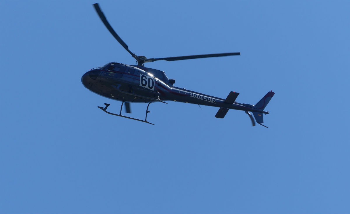 Imatge d’arxiu d’un helicòpter dels Bombers