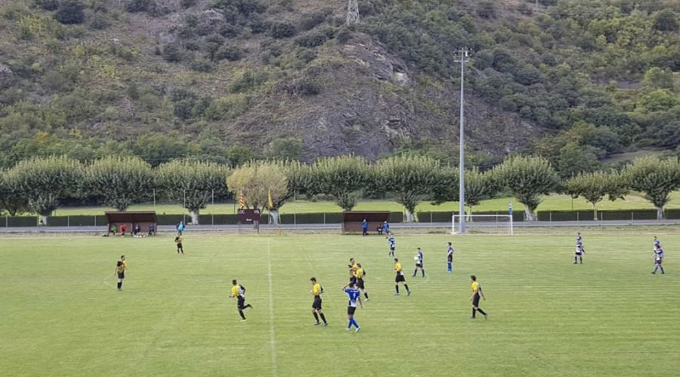Imatge del partit que enfrontava el Rialp amb el Solsona B