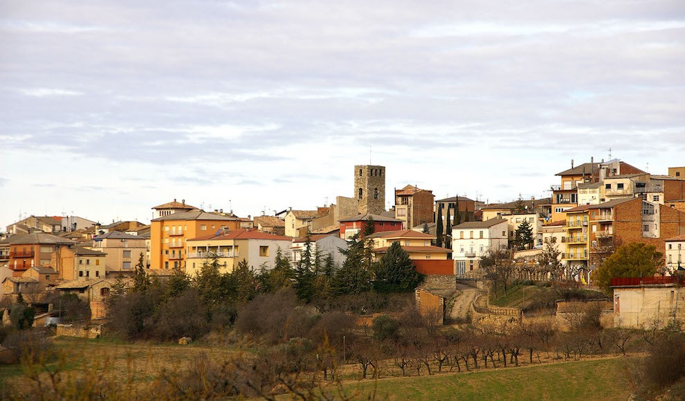 Vista del poble d’Isona, en imatge d’arxiu