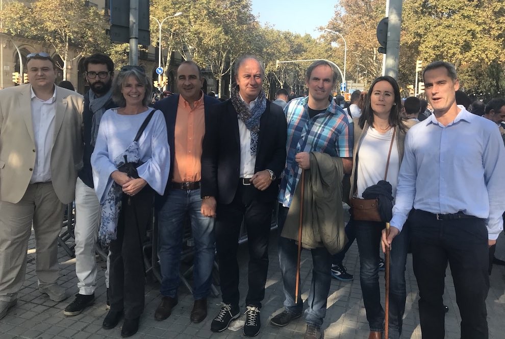 Alcaldes del Pallars Sobirà, aquest matí a Barcelona