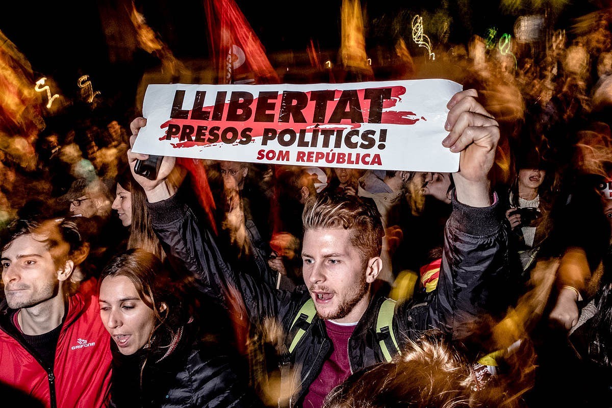 Concentració pels presos polítics a Barcelona