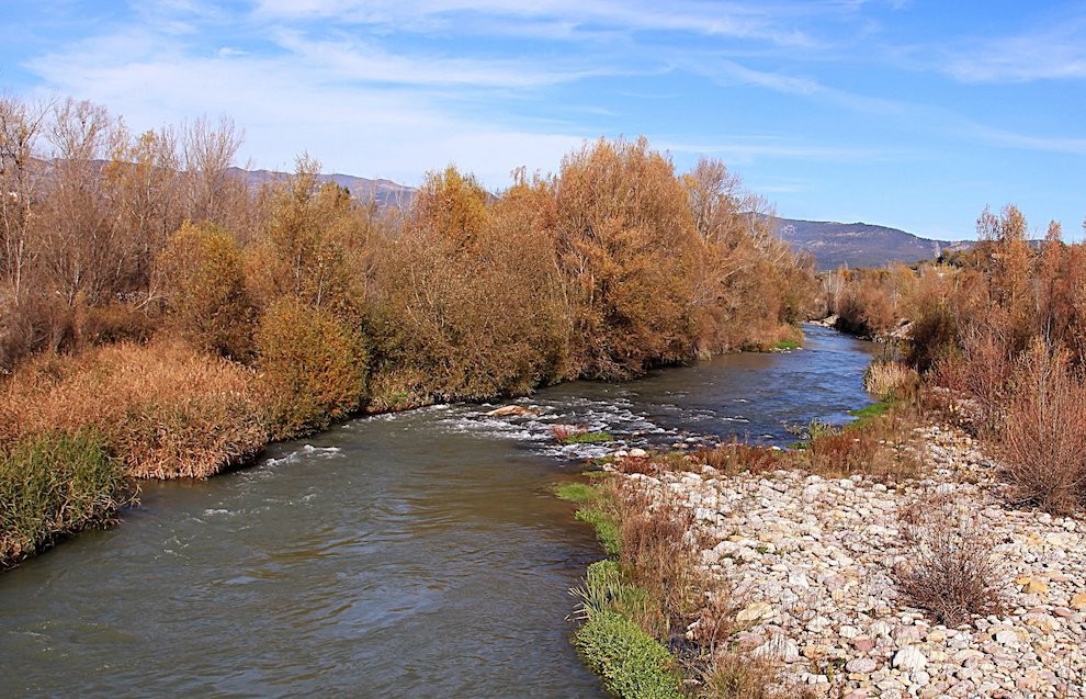 El riu Noguera Pallaresa al seu pas per la Conca de Tremp