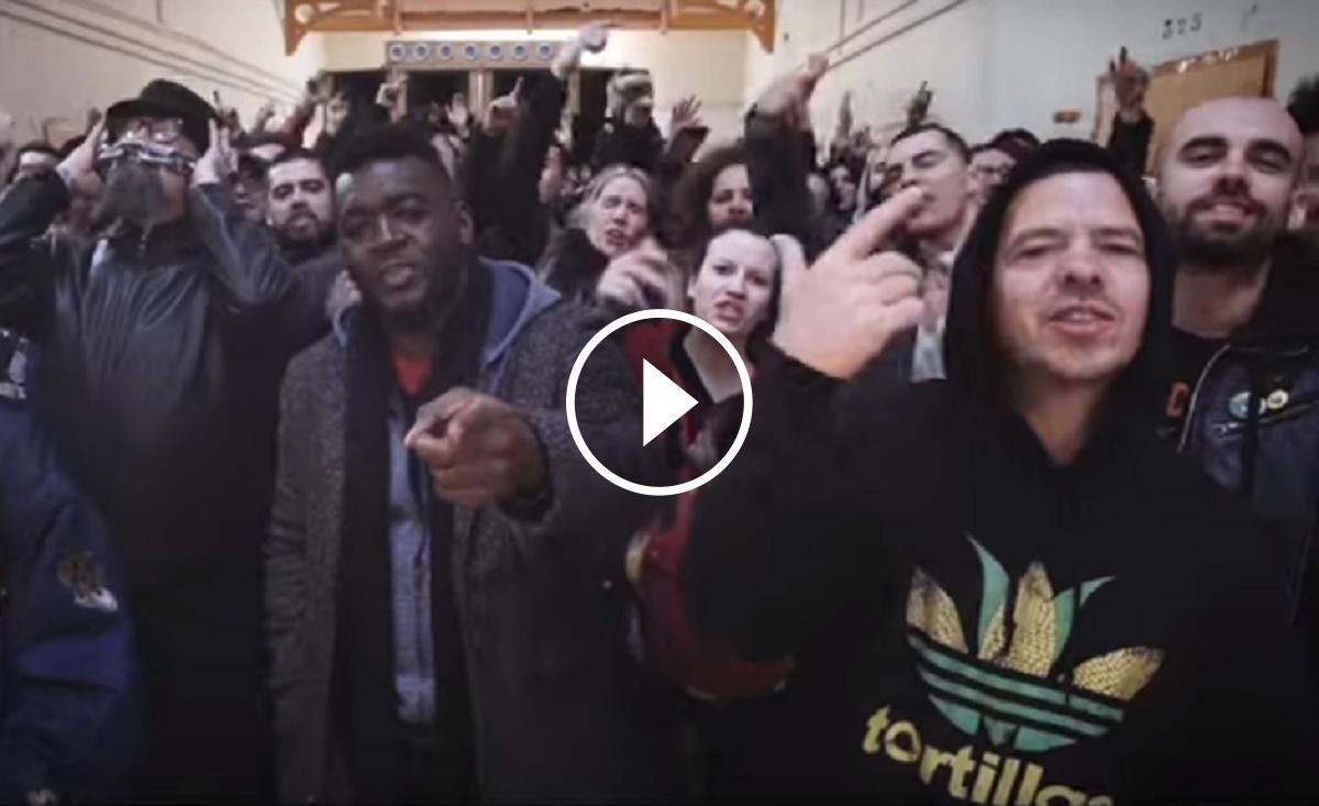 Videoclip de la cançó conjunta en solidaritat amb els rapers condemnats