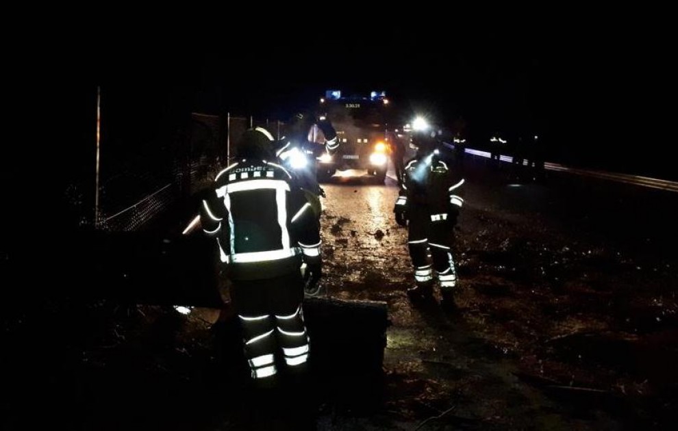 L’accident ha obligat a tallar el trànsit a la N-260