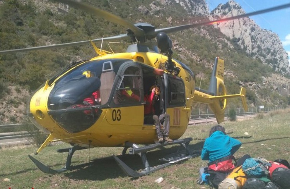 Imatge d'un rescat al Pirineu