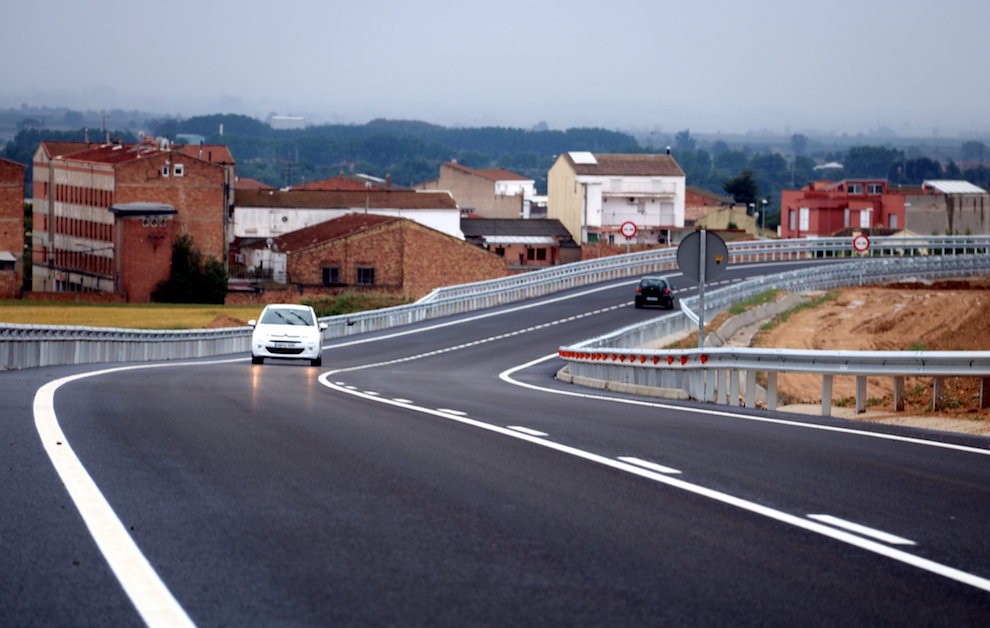 La nova via evitarà que 2.000 vehicles diaris passin per l'interior de Balaguer