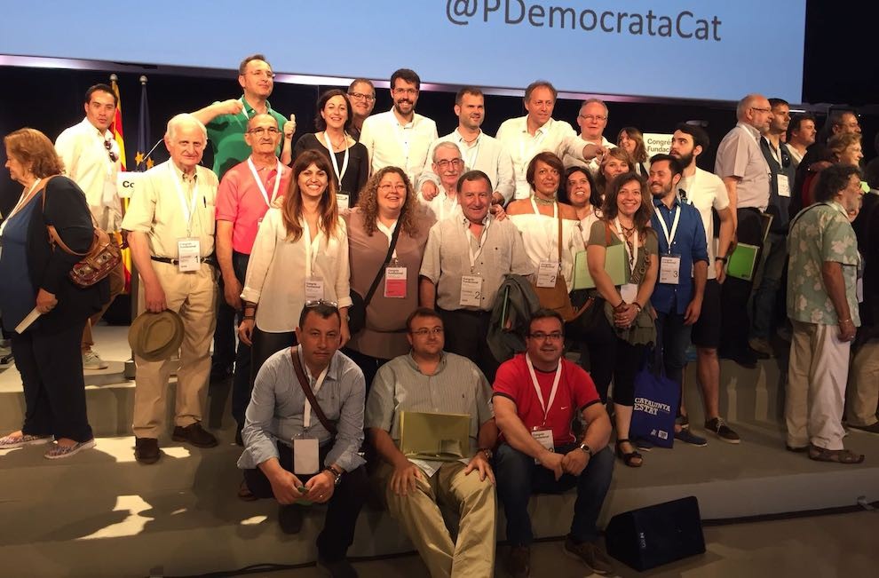 Membres del PDECat al Congrés Fundacional del juliol de 2016