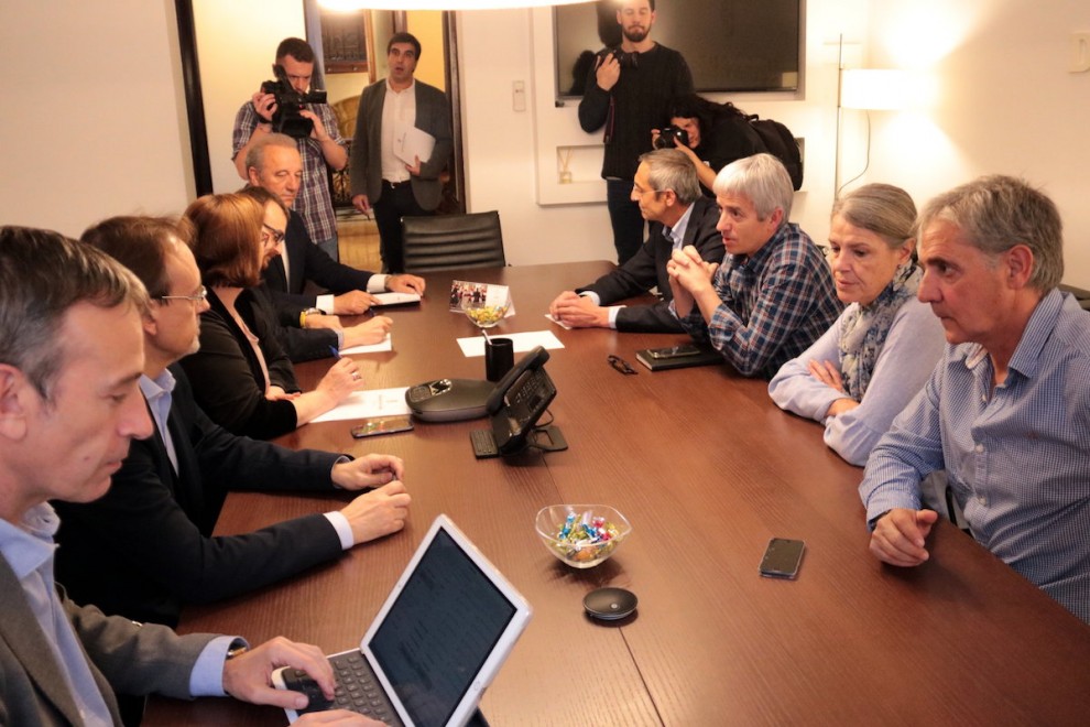 Els alcaldes de les Valls d’Àneu reunits amb la presidenta de la Diputació