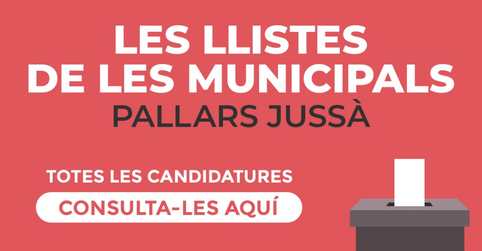 Candidatures del 26-M al Pallars Jussà