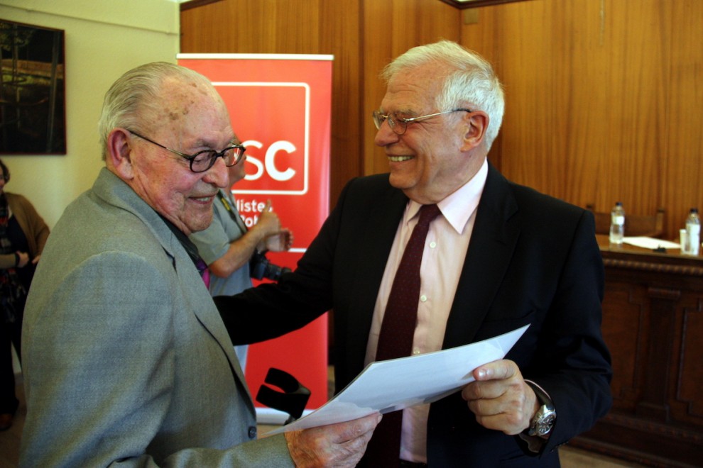 Josep Borrell durant la seva visita recent a la Pobla de Segur