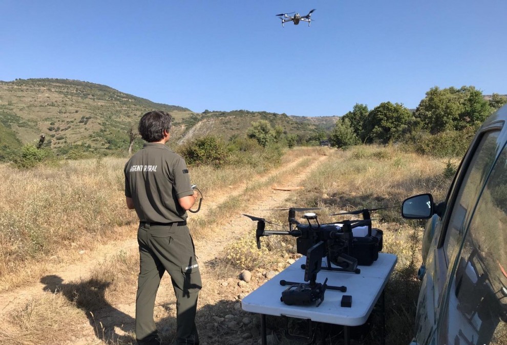 Els Agents Rurals van utilitzar drons amb càmera tèrmica en la recerca