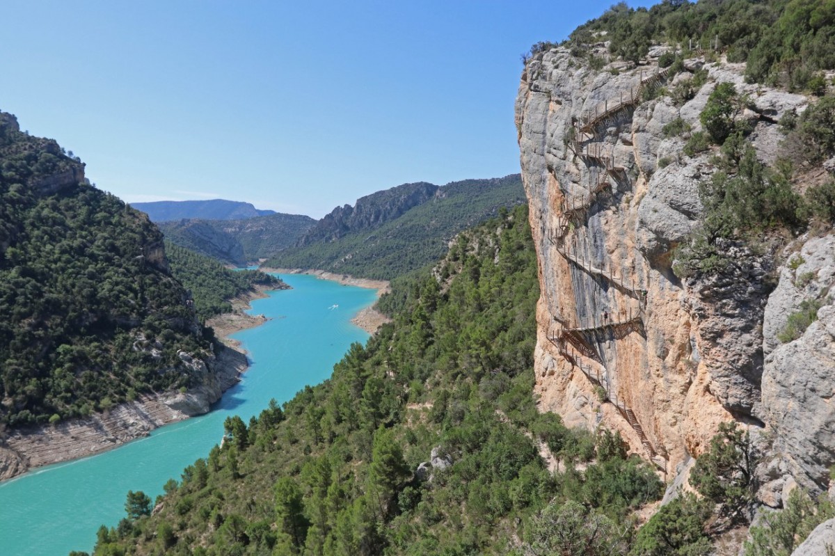 El congost de Mont-rebei, un dels principals reclams turístics del Pallars Jussà