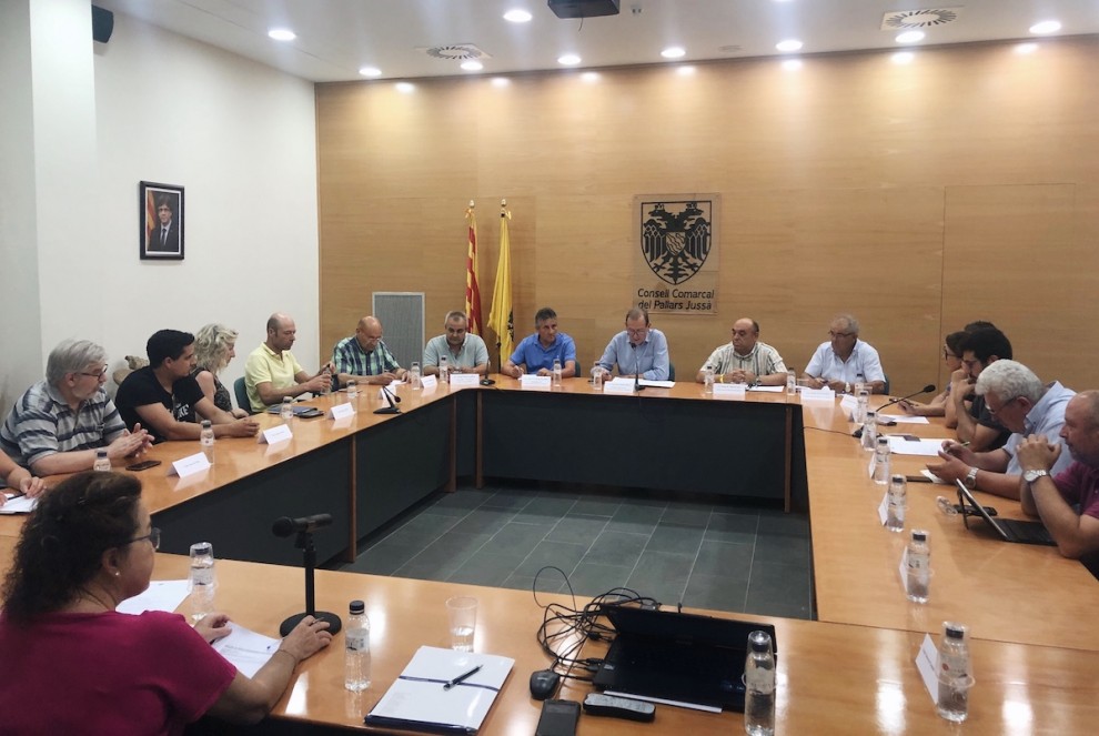 Imatge de la sessió plenària del Consell Comarcal del Pallars Jussà