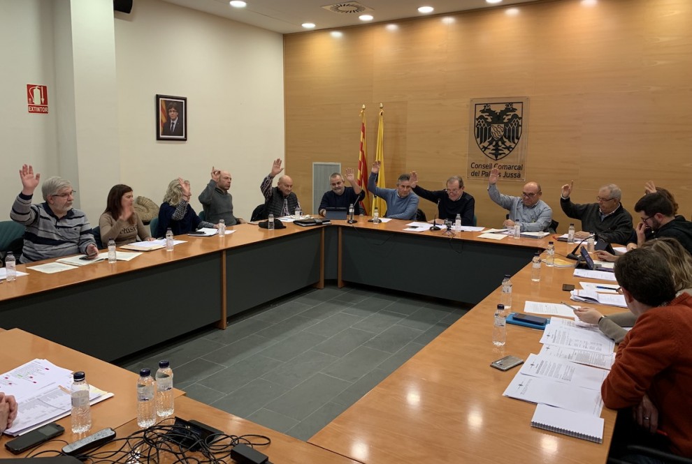 Imatge d’arxiu d’un ple del Consell Comarcal del Pallars Jussà