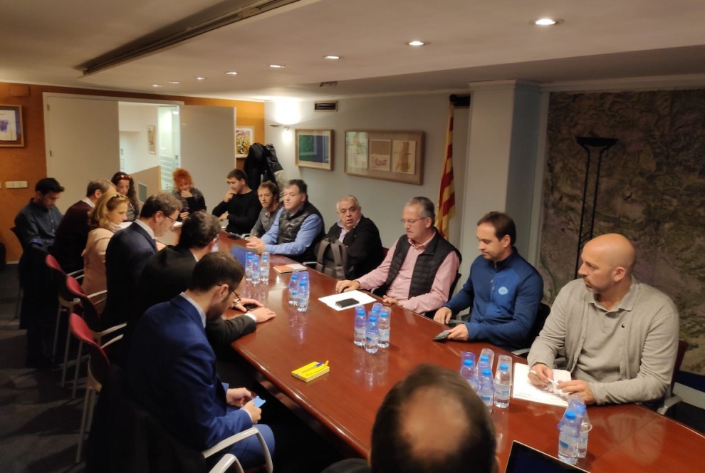 Imatge d'una reunió entre entitats celebrada a Lleida el passat mes de novembre