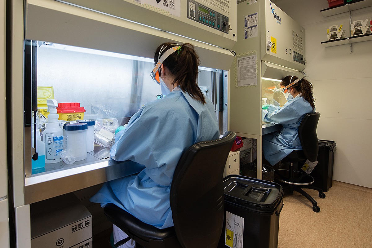 Proves de coronavirus a l'Hospital Clínic de Barcelona
