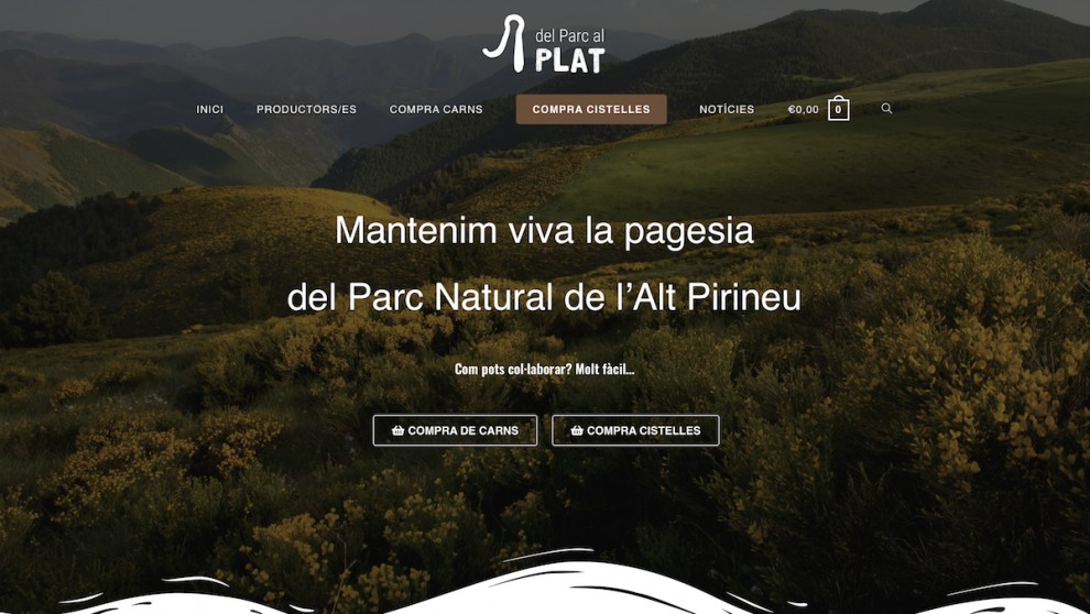 El nou portal ‘Del Parc al plat’ ofereix cistelles de diferents productors