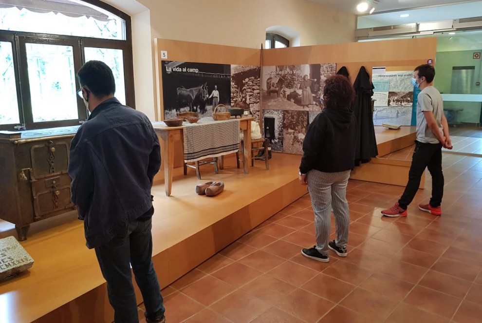 Visitants al Museu Hidroelèctric de Capdella