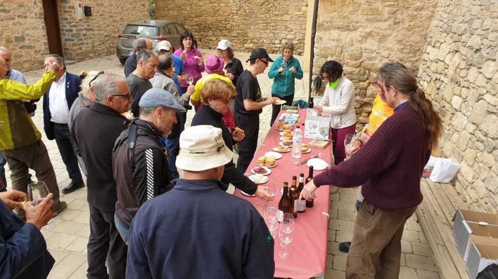 Tast de productes a Lo Festival de Senderisme de la Conca Dellà 2019