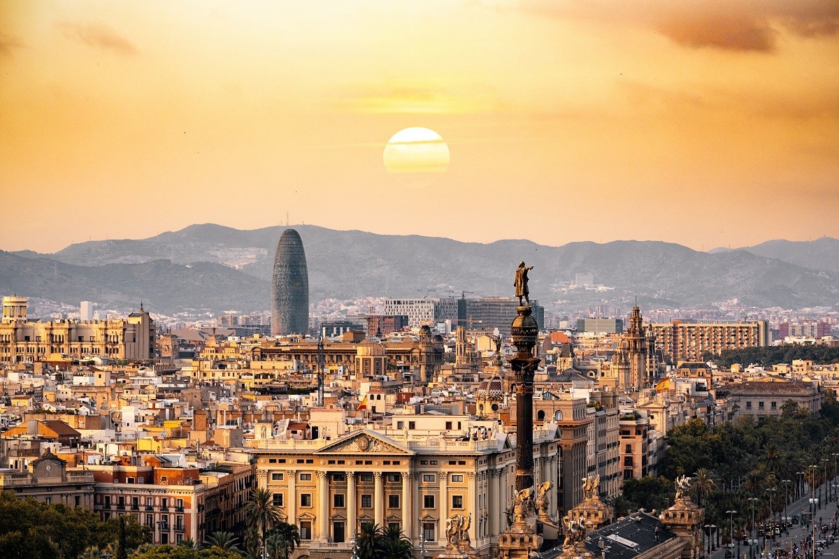 Panorámica de la ciudad de Barcelona