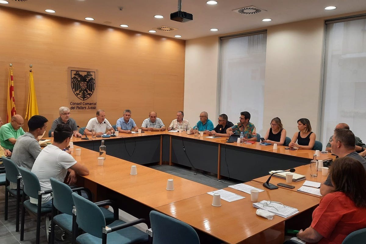 Imatge d'un ple del Consell Comarcal del Pallars Jussà