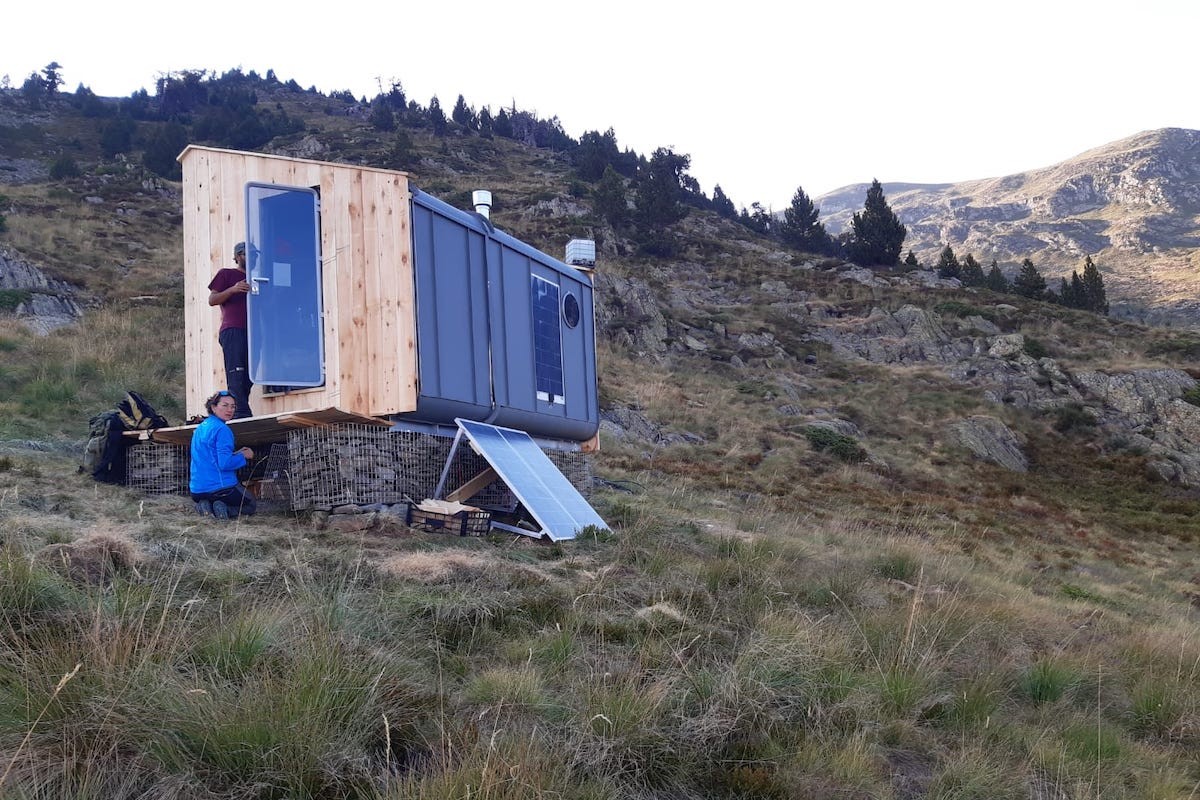 Imatge de la nova cabana instal·lada a la muntanya de Tavascan