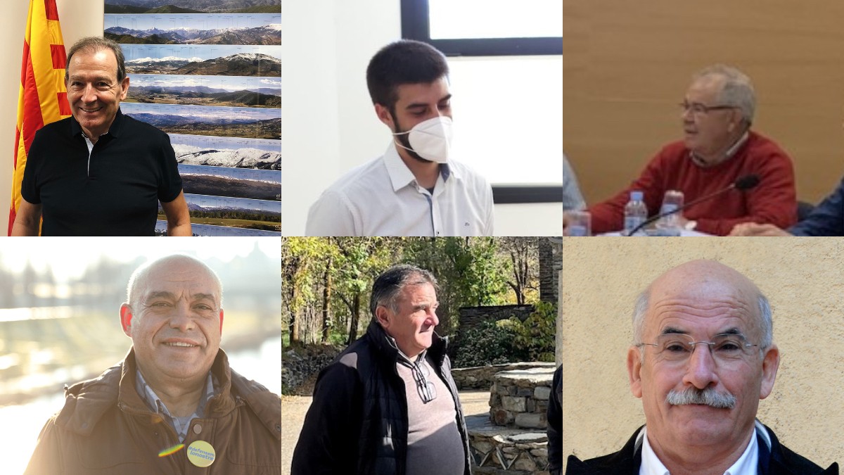 Fotografies d'alguns dels batlles del Pallars que tornaran a assumir la vara