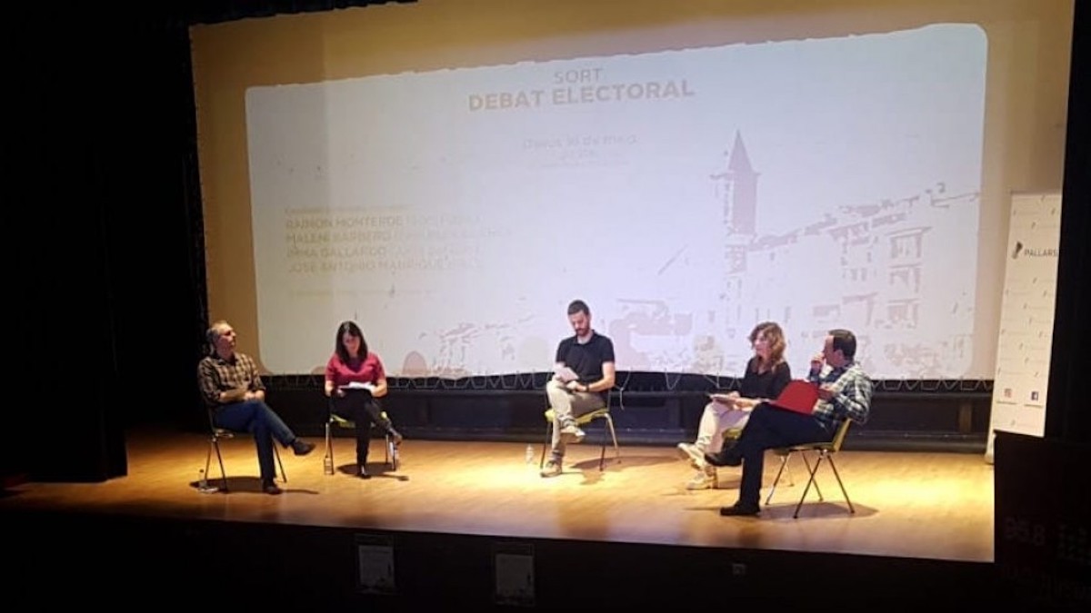 Imatge del debat electoral de Sort celebrat l'any 2019