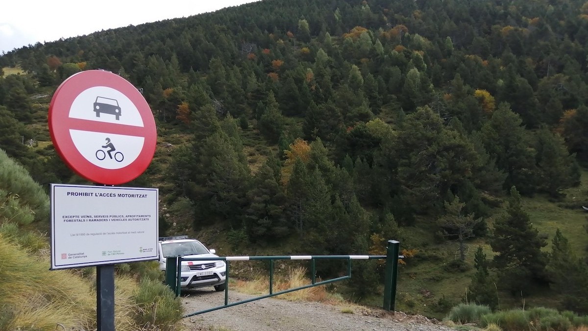 Un control dels Mossos d'Esquadra al Parc Natural de l'Alt Pirineu, en una imatge d'arxiu