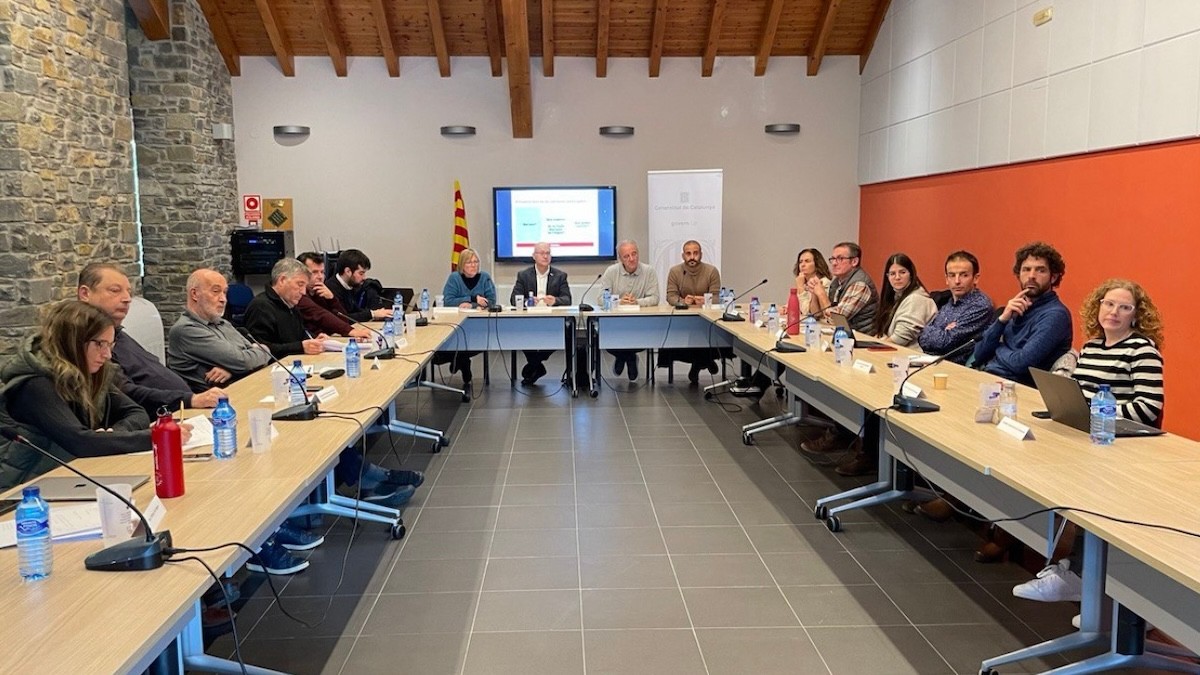 Imatge de la reunió celebrada al Consell Comarcal del Pallars Sobirà
