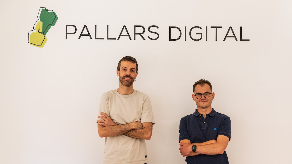Jordi Ubach i Tomàs Garcia a la redacció de Pallars Digital a Tremp