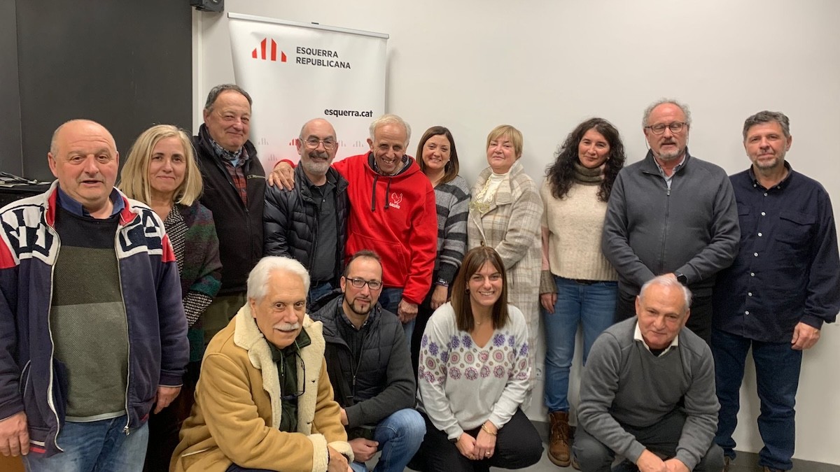 Membres de la nova executiva comarcal del Pallars Sobirà i assistents al congrés