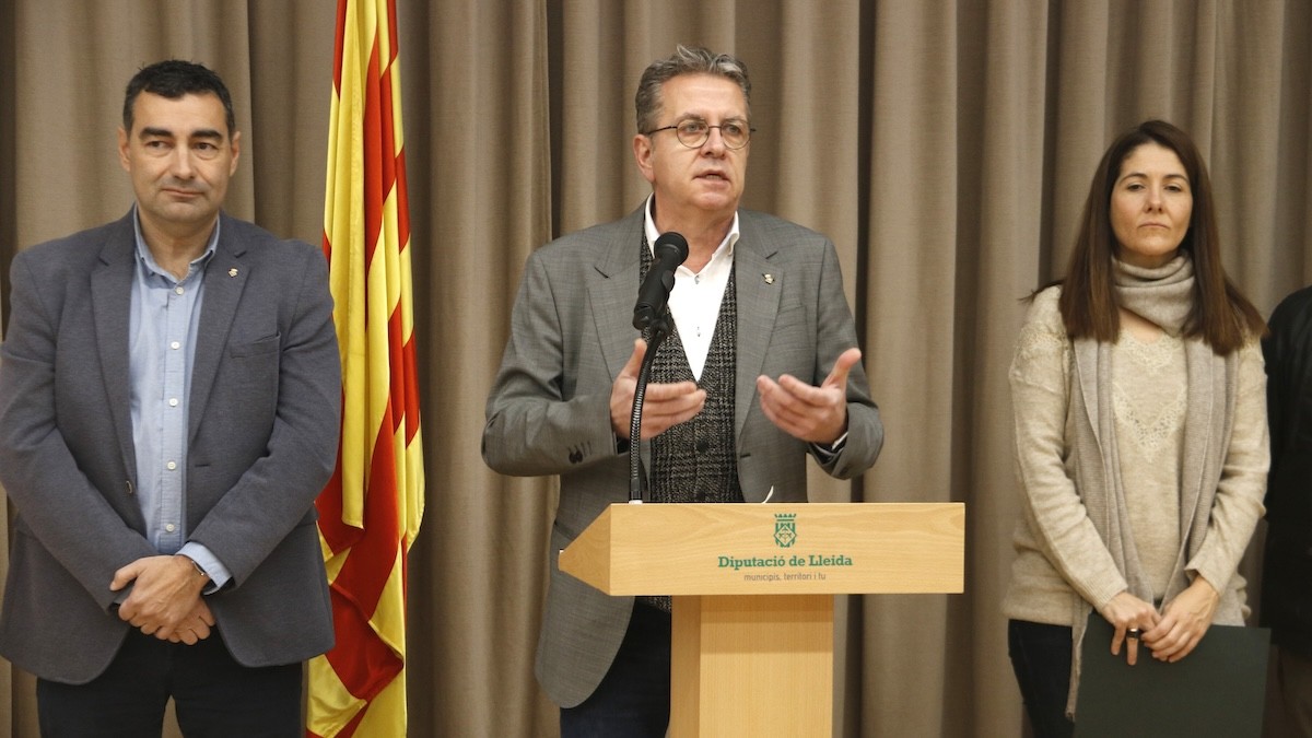 El president Joan Talarn amb el vicepresident Agustí Jiménez