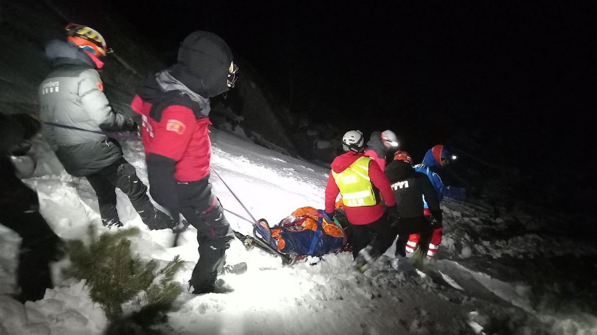 Imatges del rescat dels dos excursionistes ferits