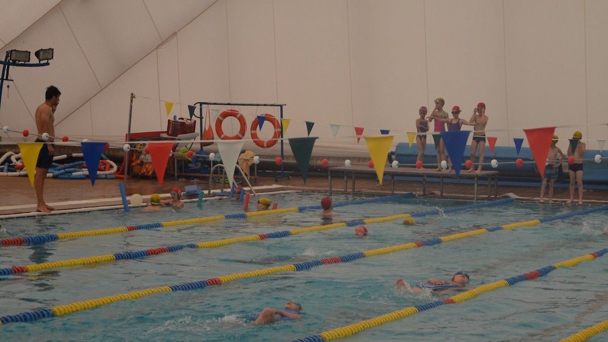La piscina coberta de l'AGBS en una imatge d'arxiu