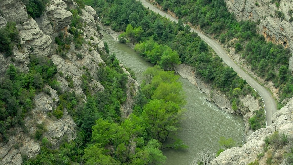 El riu Noguera Pallaresa des de Collegats