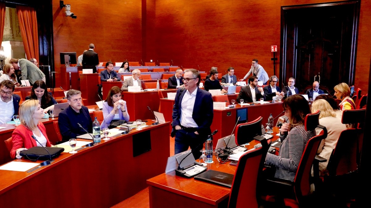 Ple de la Diputació Permanent on s'han debatut els decrets del Govern