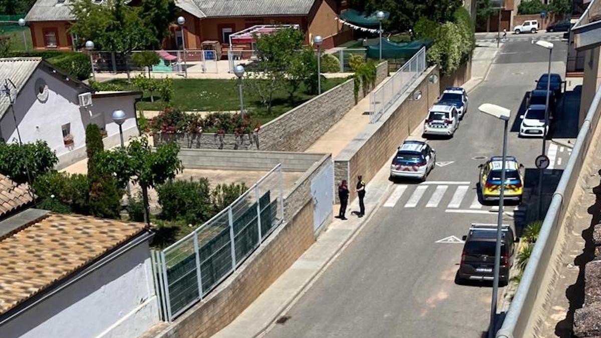 Imatge de la zona on s'ha localitzat la bomba