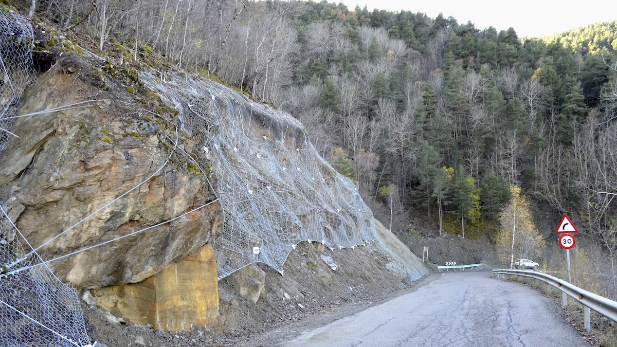 La carretera de Port Ainé en una imatge d'arxiu