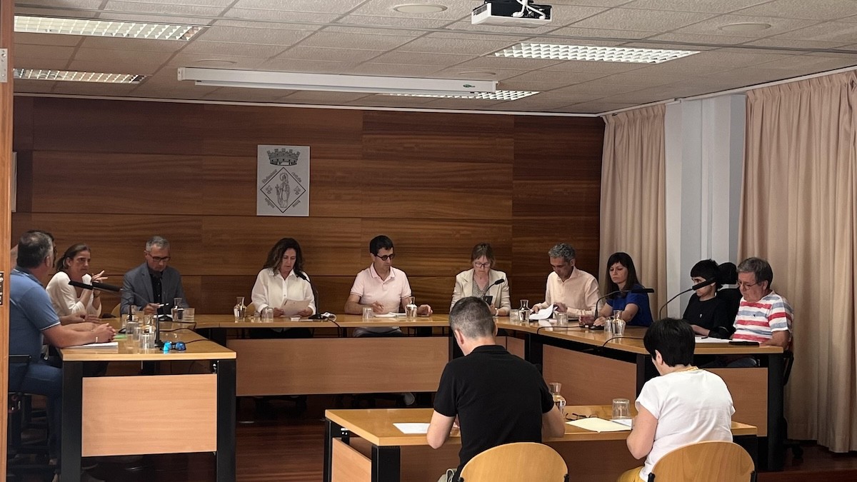 Imatge del ple municipal celebrat aquest dilluns