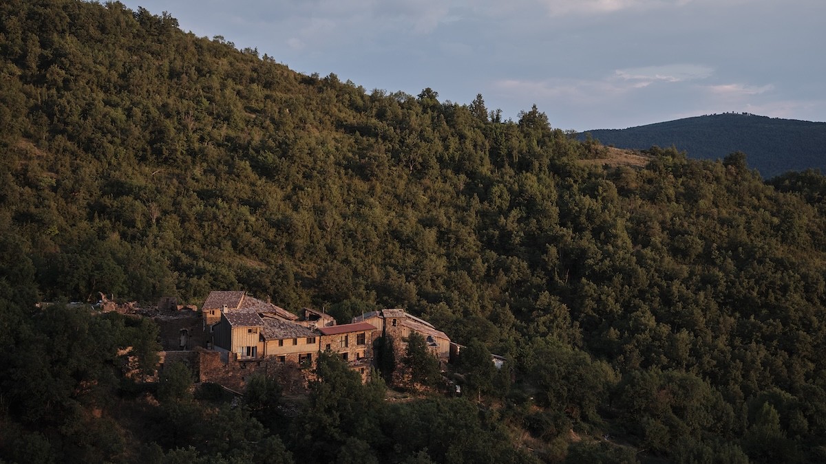 El poble d'Envall, a la Vall Fosca
